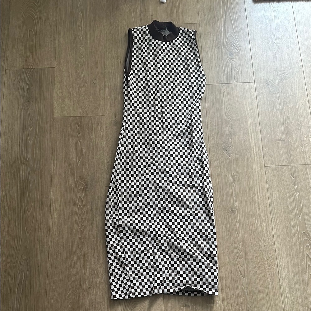 Checkered Sleeveless Dress